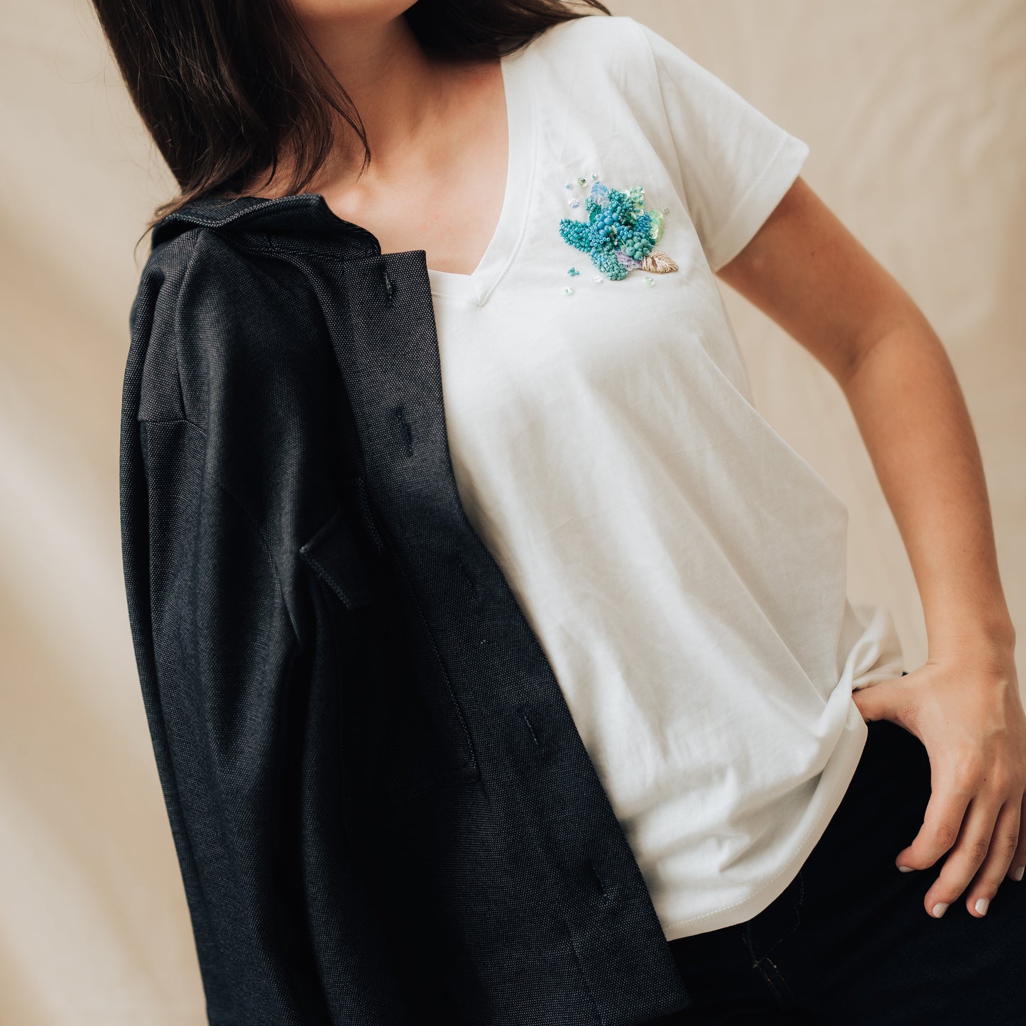 Embroidered T-Shirt Amazonia