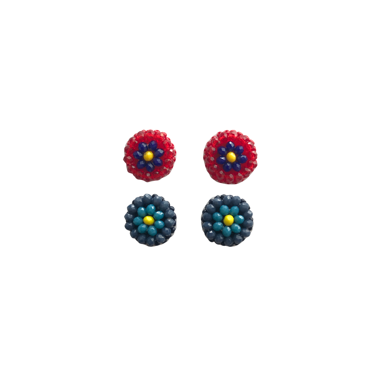 Milan Studs Set X2 - Alma Tricolor