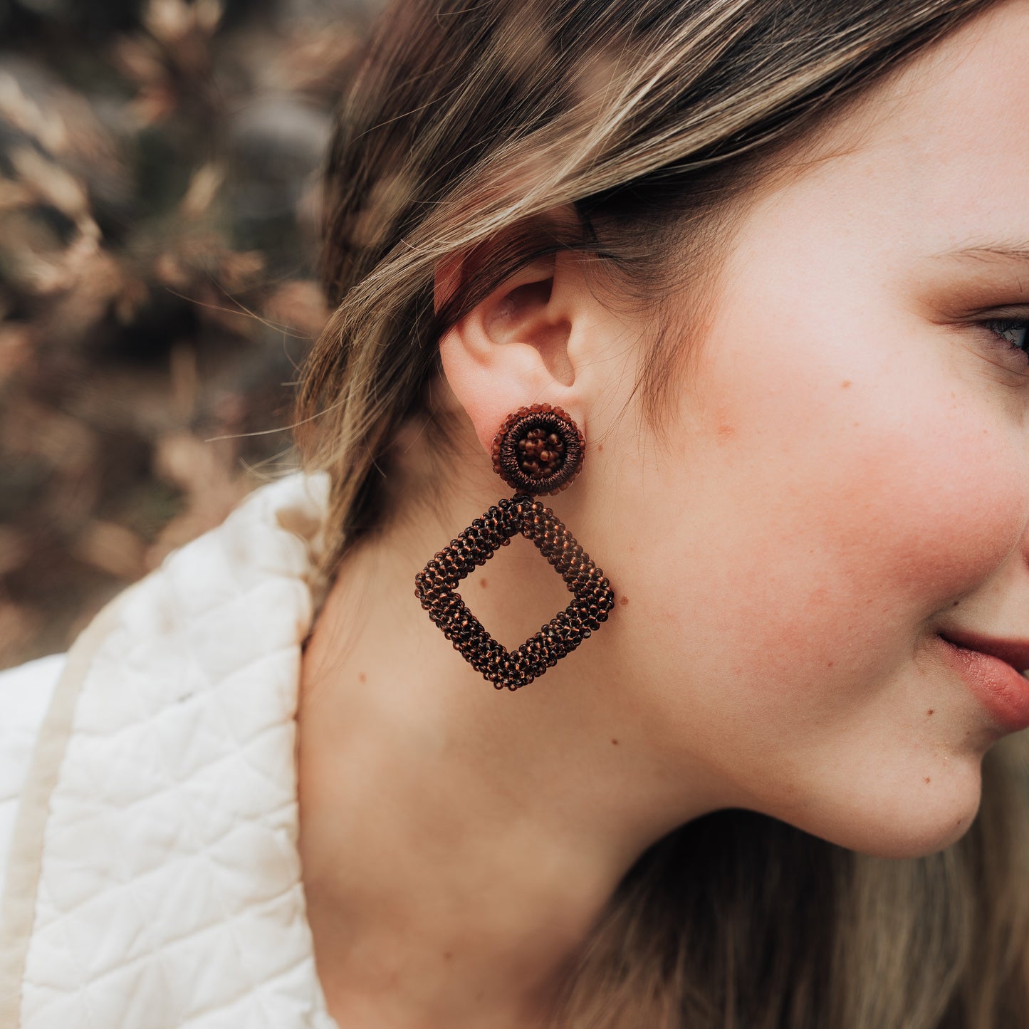Nyasa Square Earrings