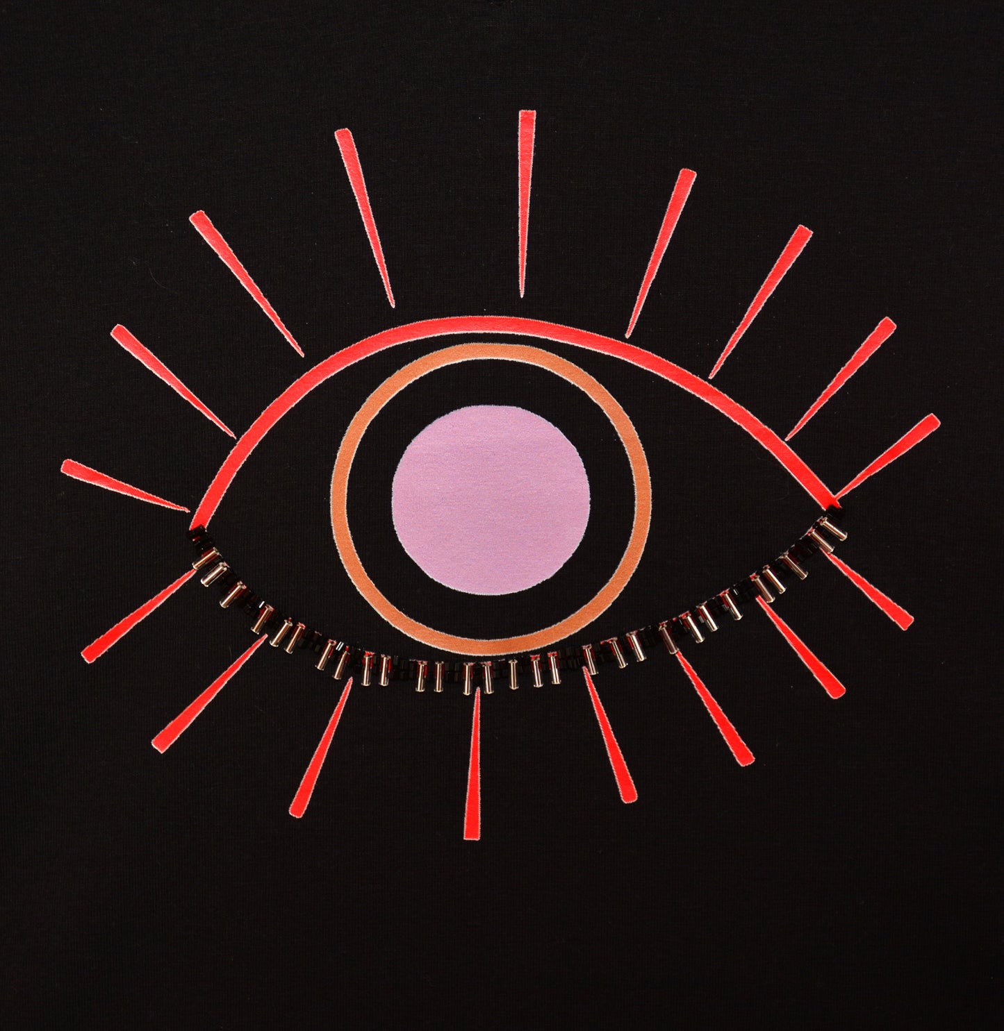 Embroidered Printed T-Shirt