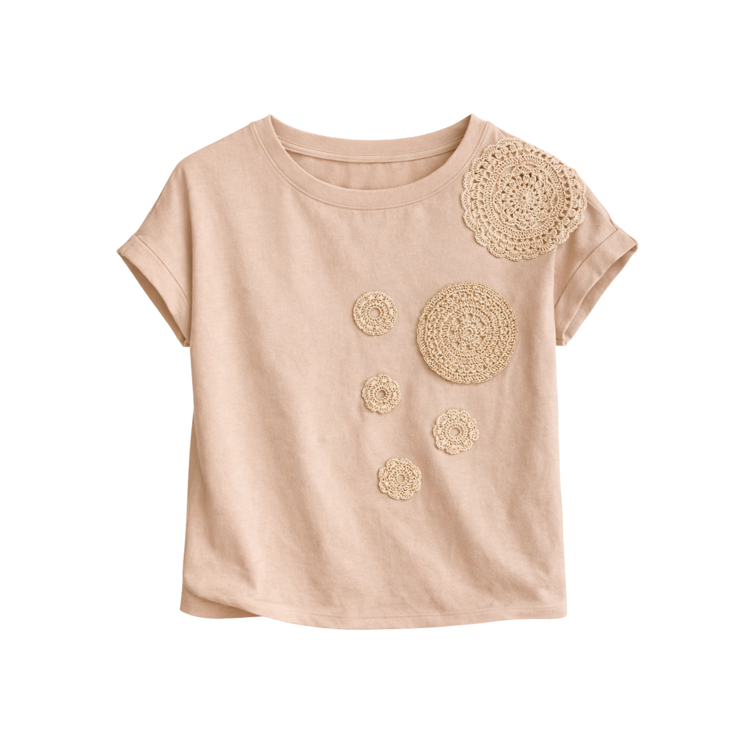 Embroidered T-Shirt Crocheteando