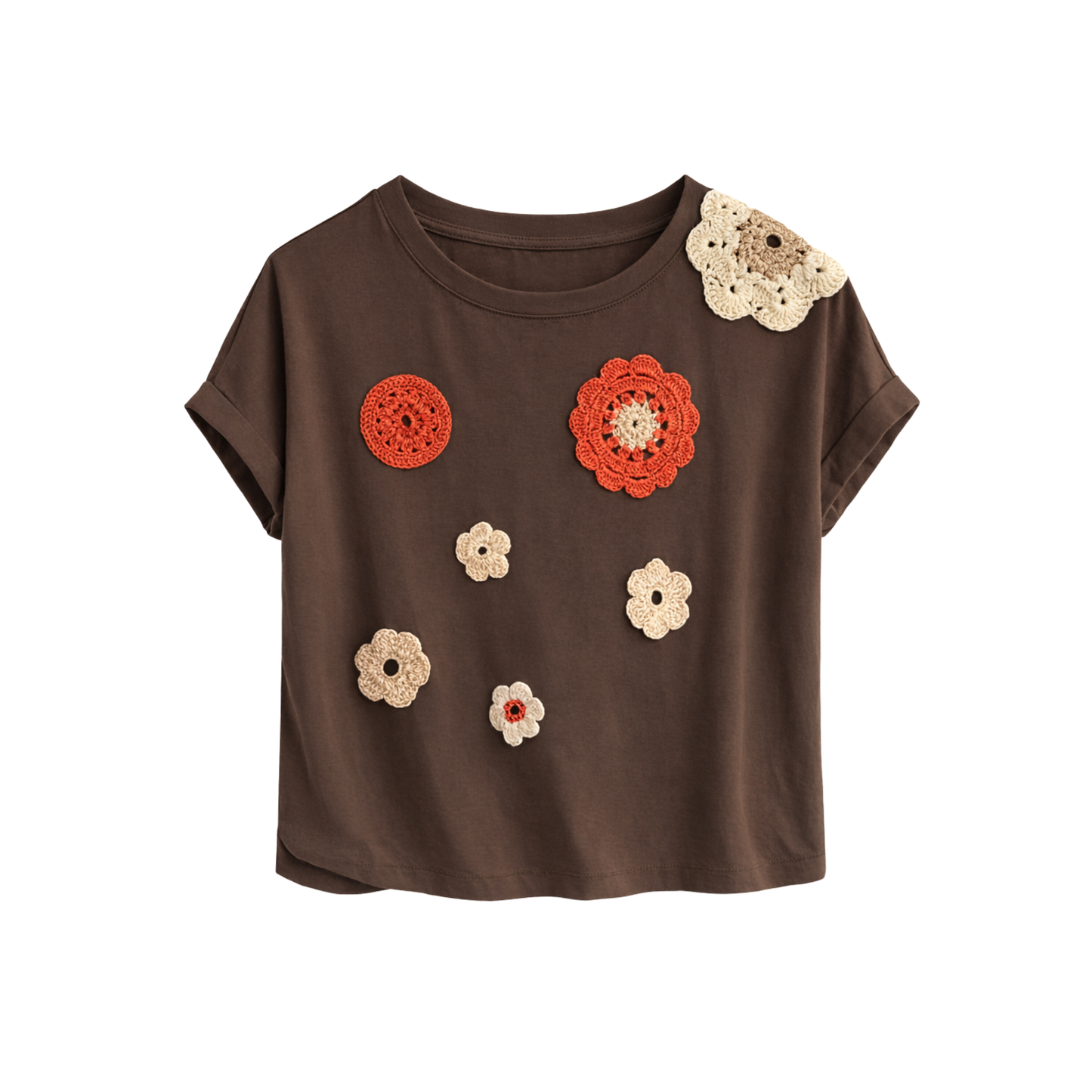 Embroidered T-Shirt Crocheteando