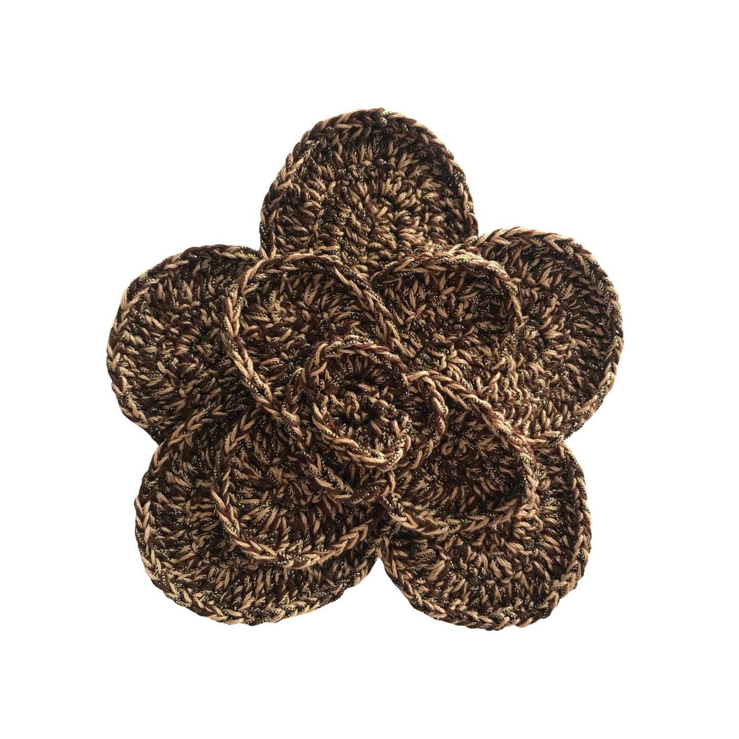 Flower S Crochet Brooch