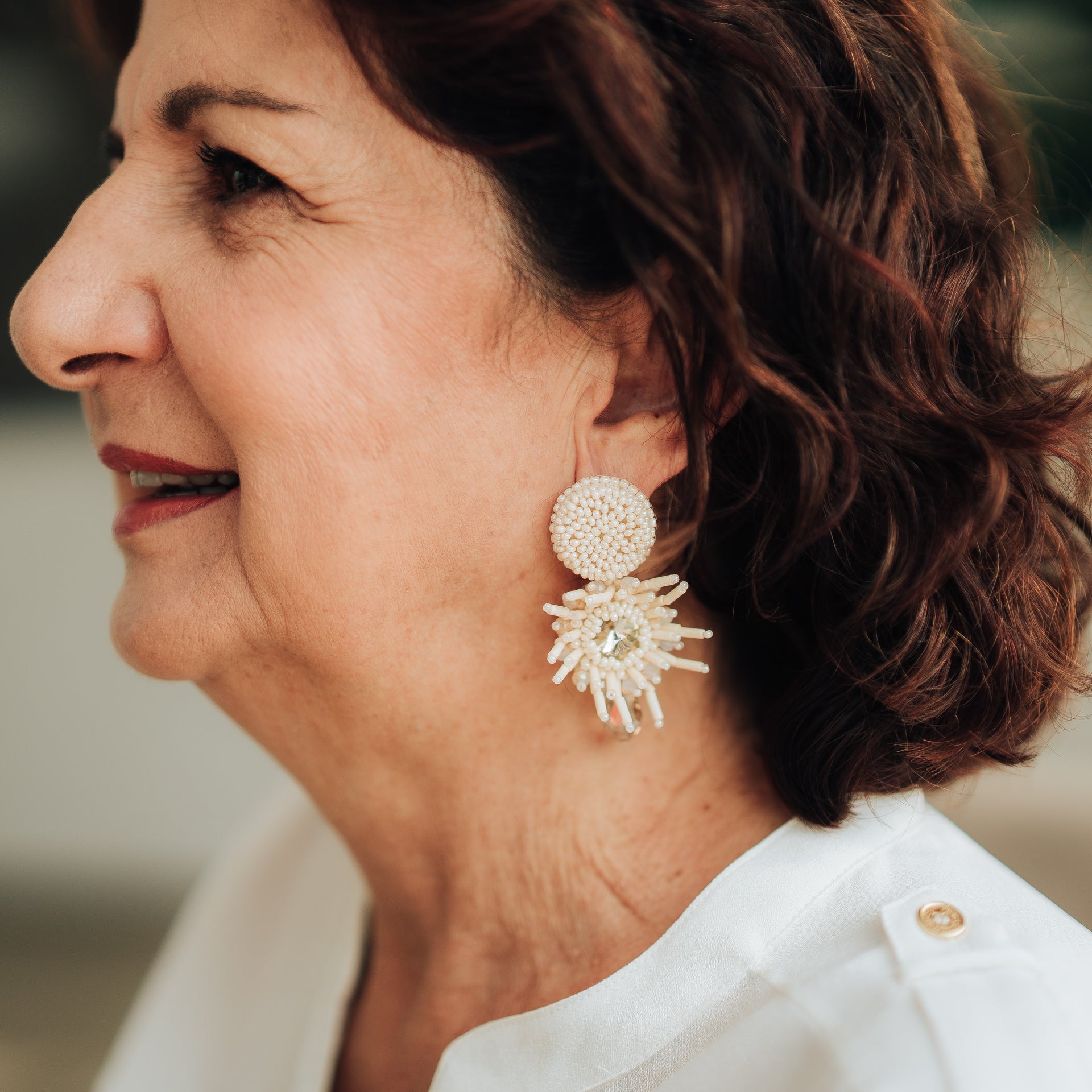 Burdeos L Earrings