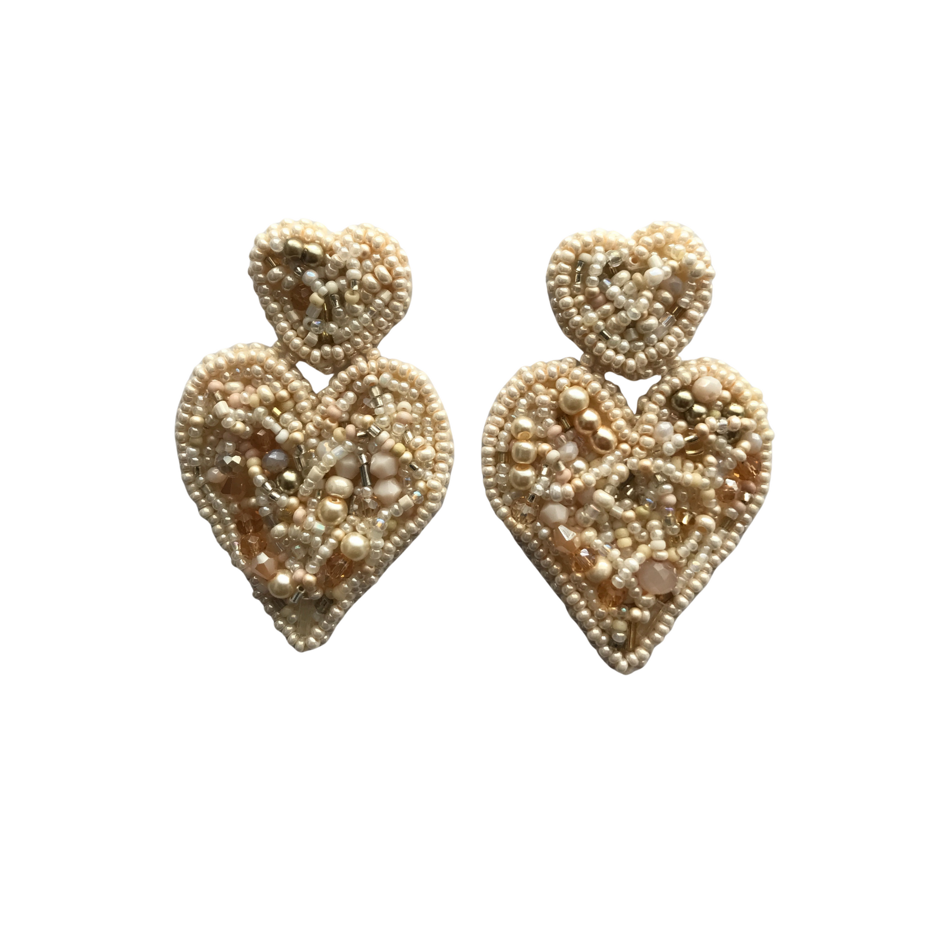 Long Heart Earrings
