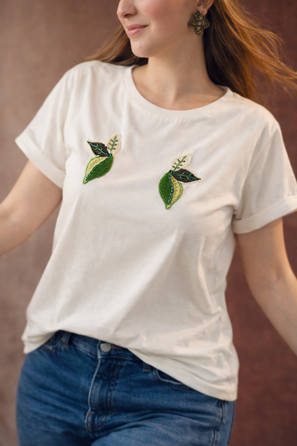 Embroidered T-Shirt Pinacea