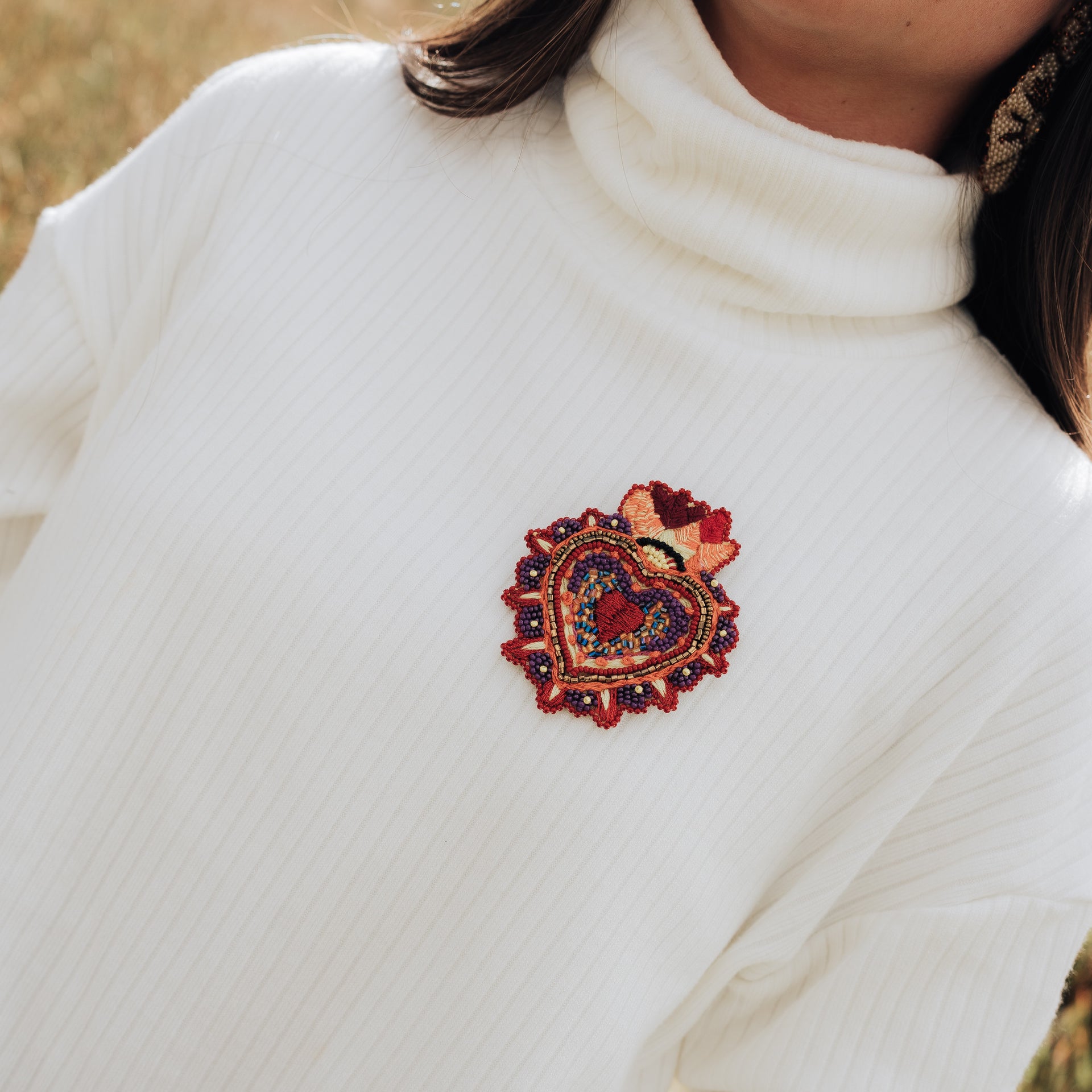 Titlan Heart Brooch
