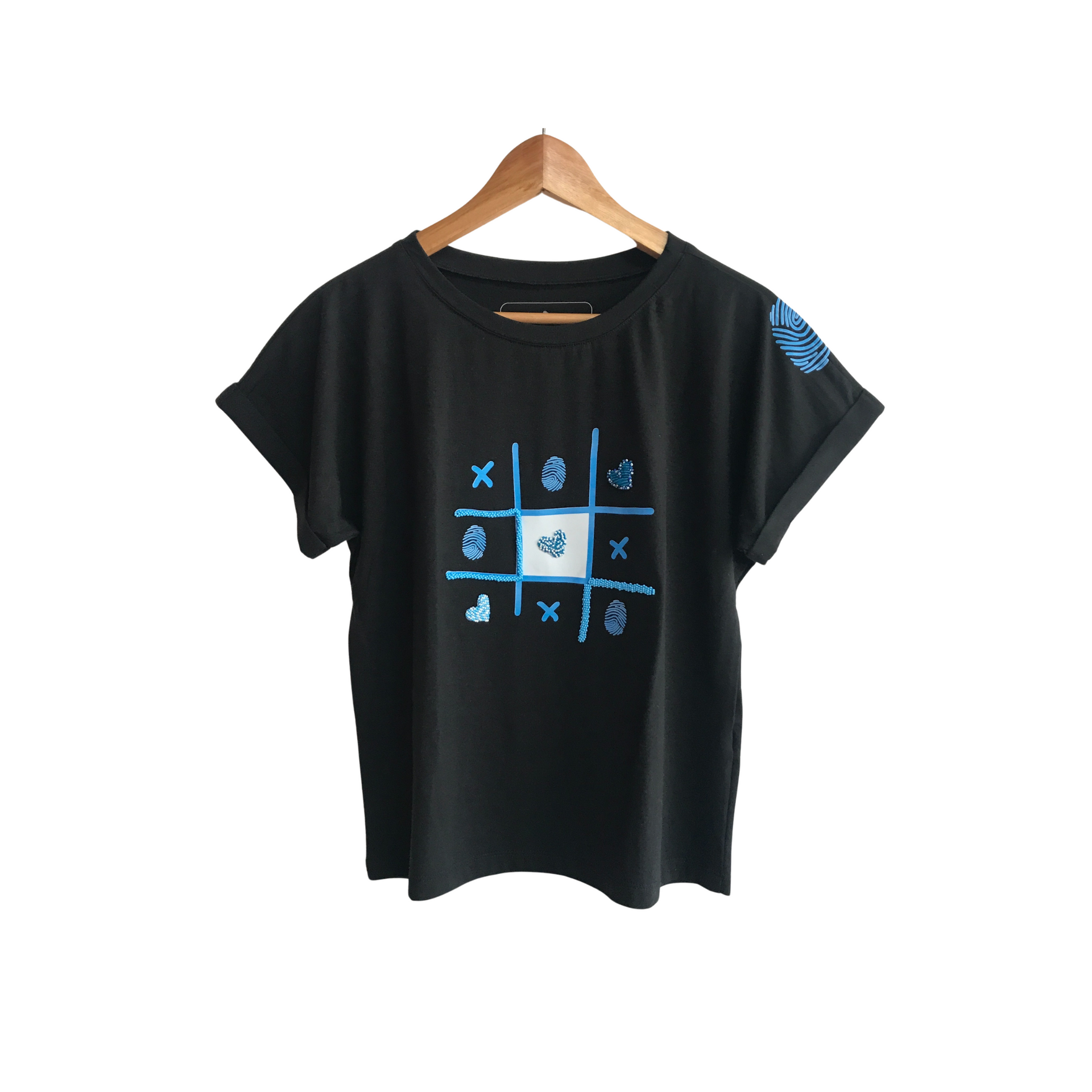 Embroidered T-Shirt Printed