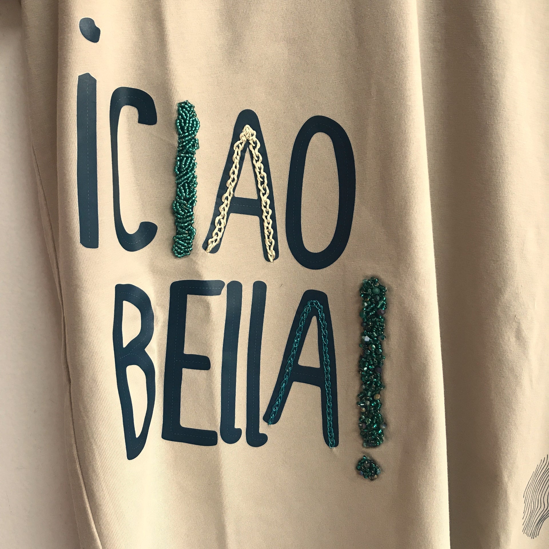 Embroidered T-Shirt Printed