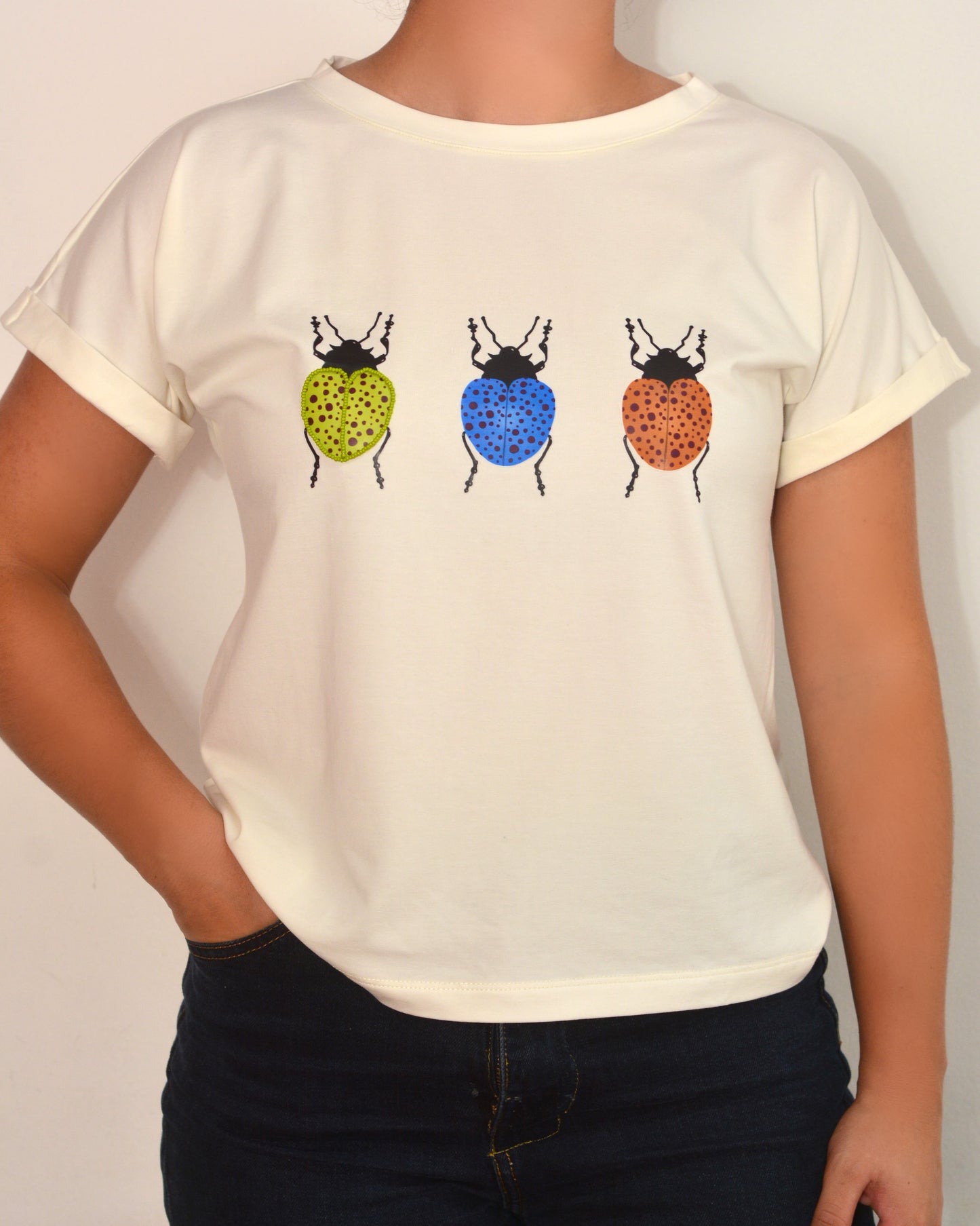 Embroidered T-Shirt Printed