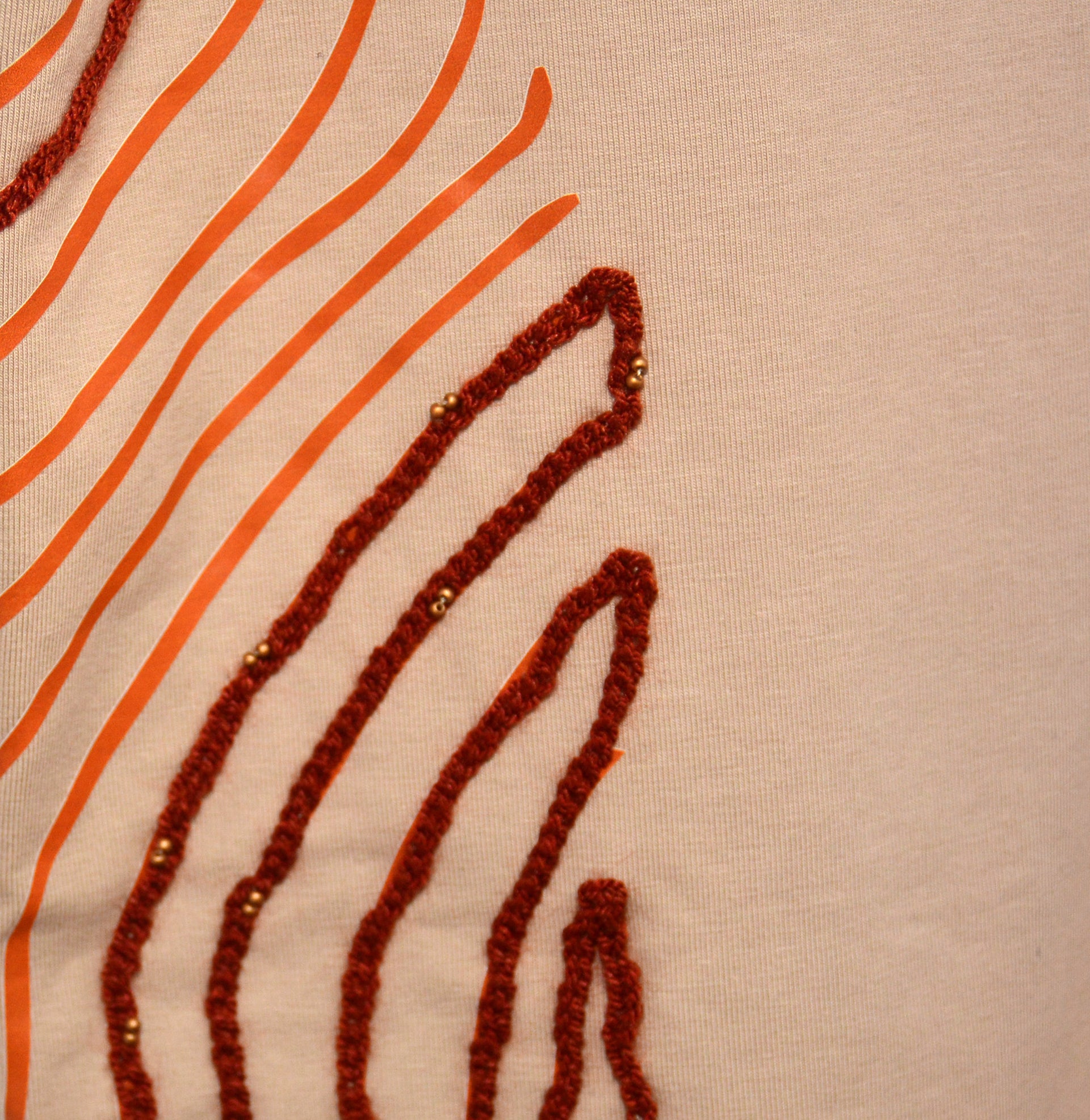 Embroidered T-Shirt Printed