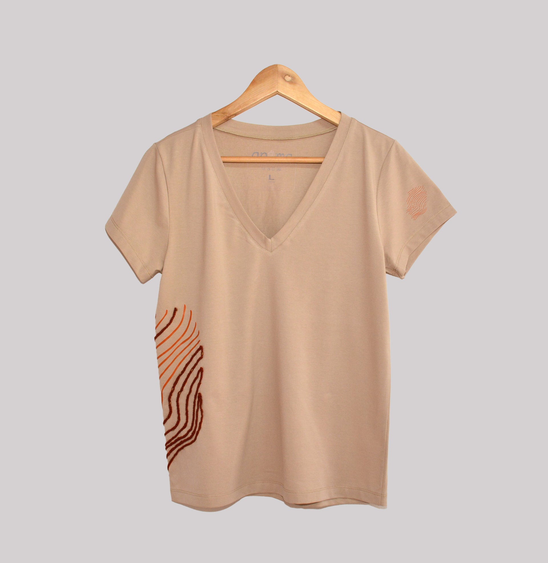 Embroidered T-Shirt Printed