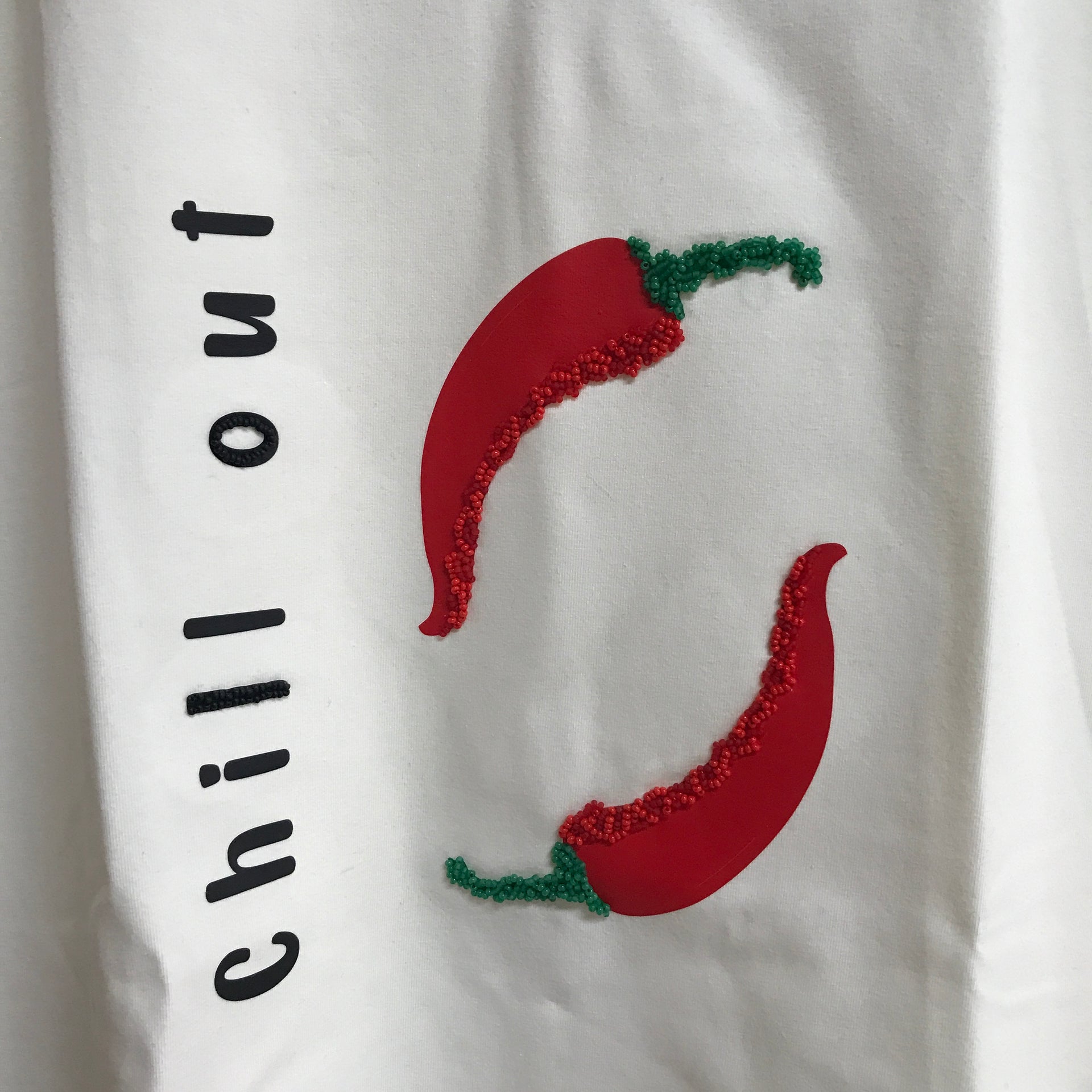 Embroidered T-Shirt Printed