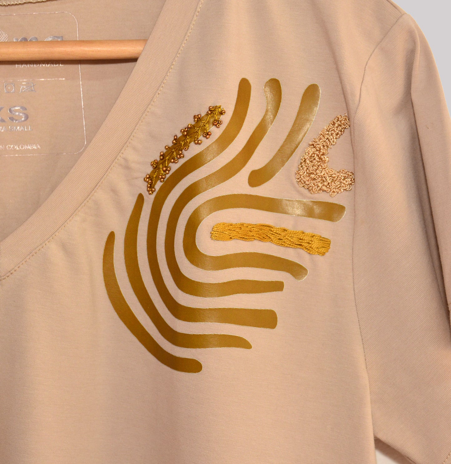Embroidered T-Shirt Printed