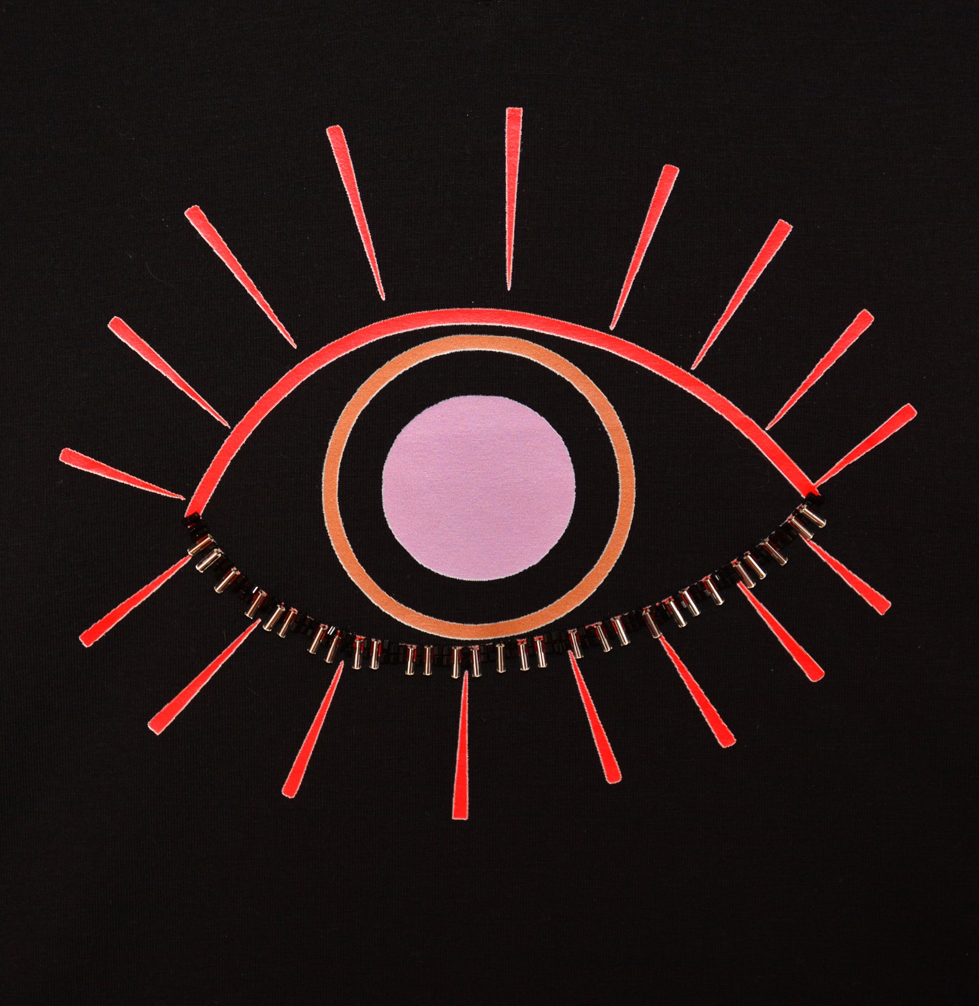 Embroidered T-Shirt Printed
