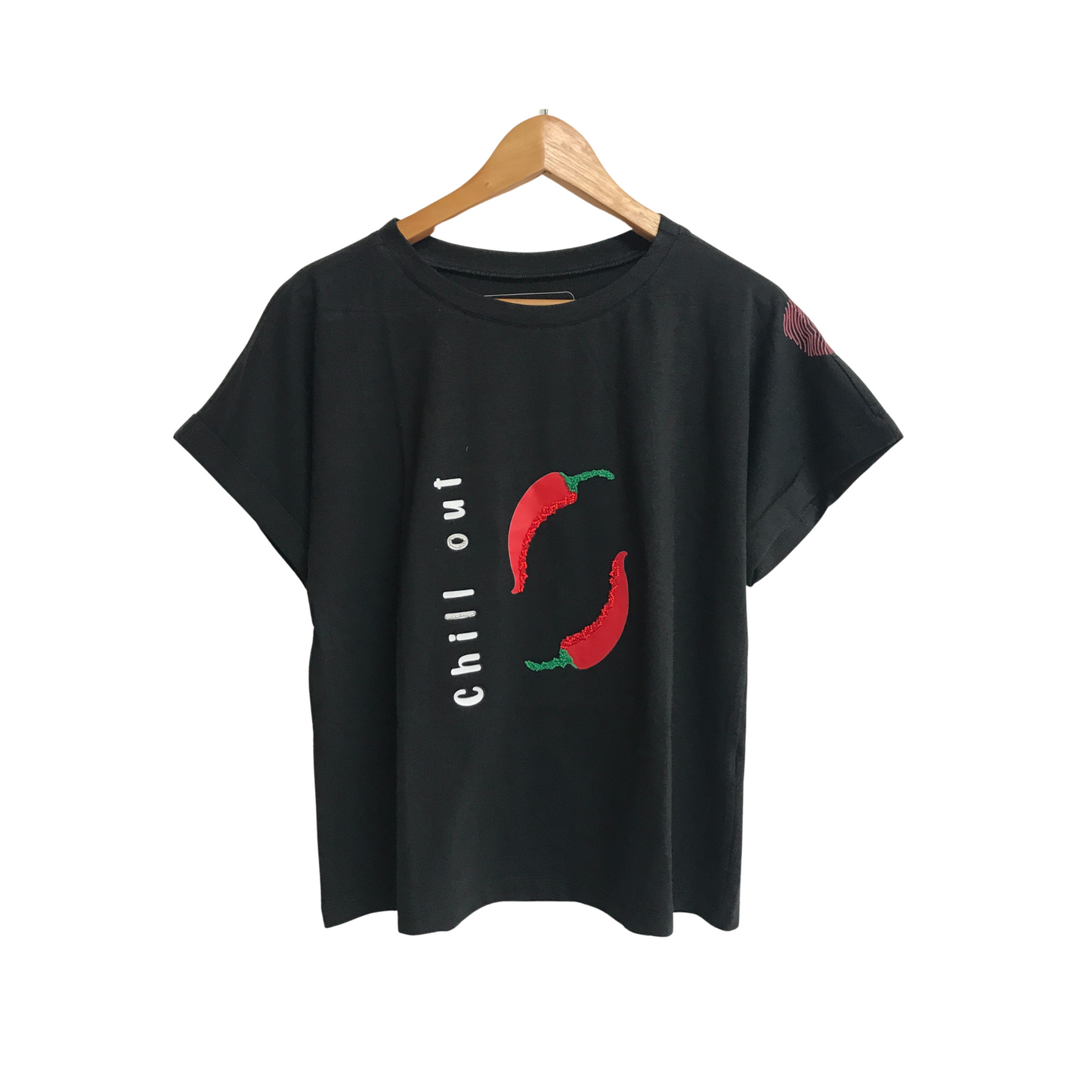 Embroidered T-Shirt Printed