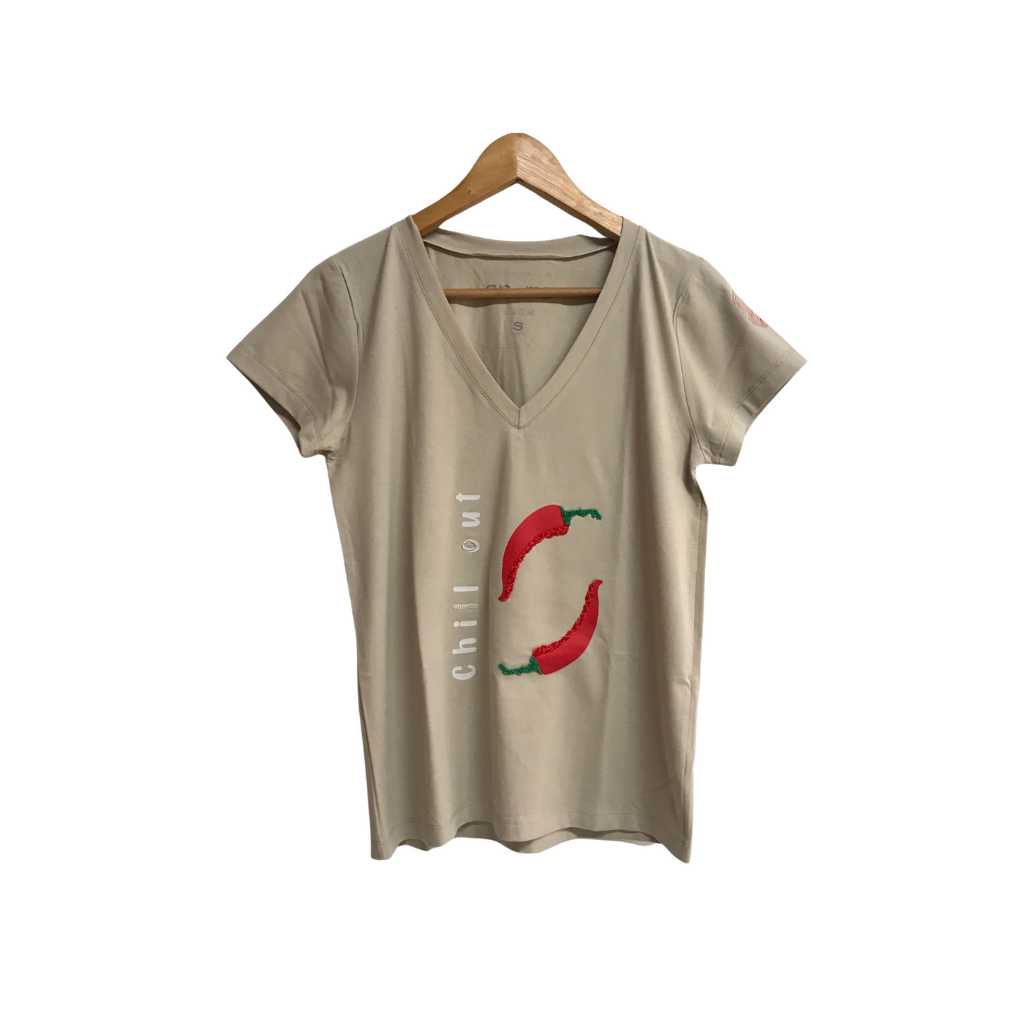 Embroidered T-Shirt Printed