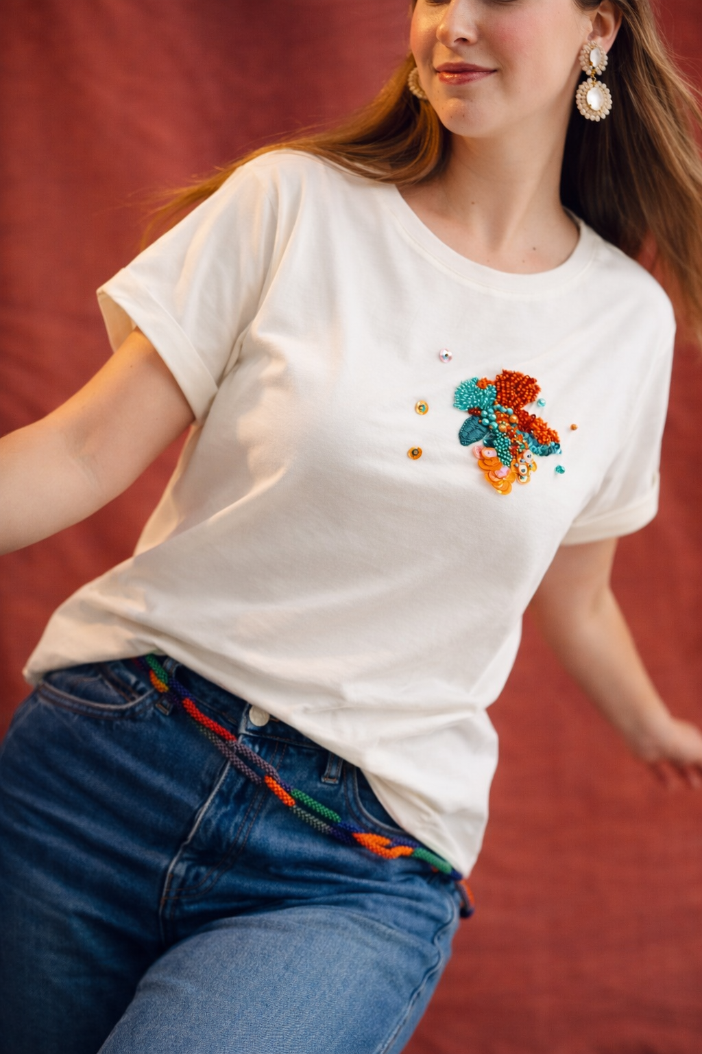 Embroidered T-Shirt Amazonia