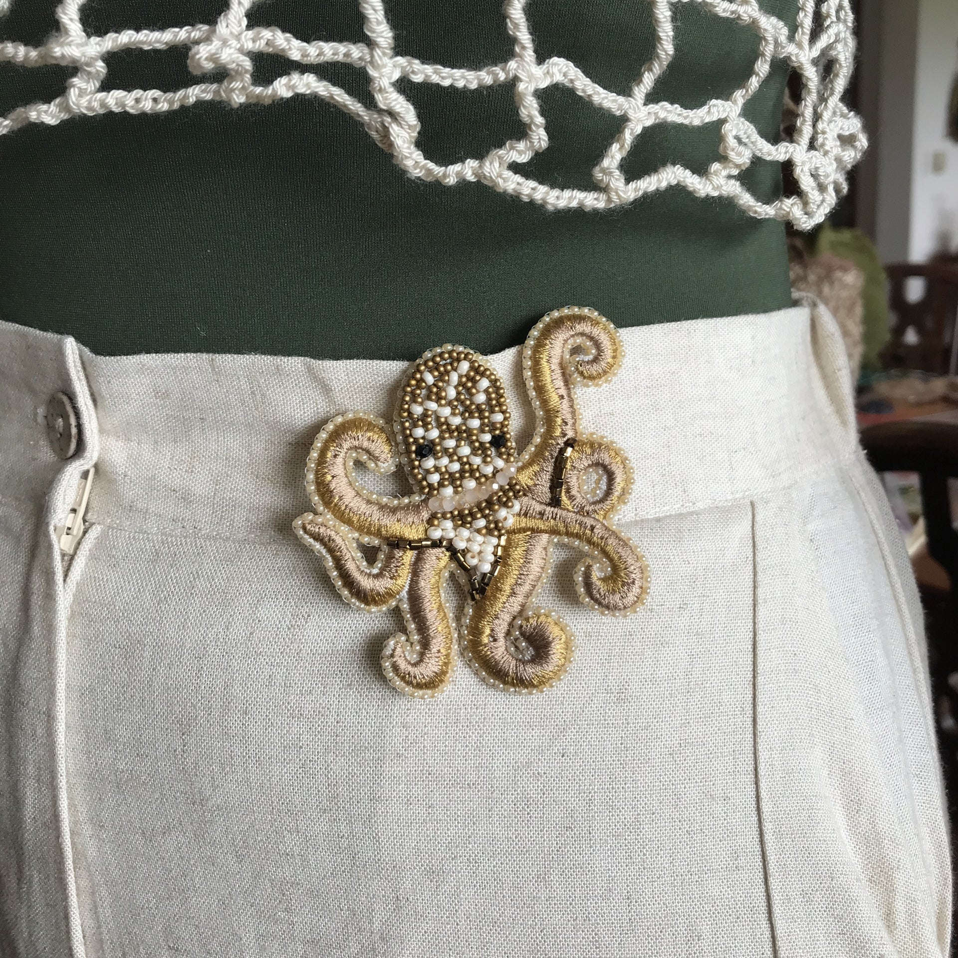 Octopus Brooch