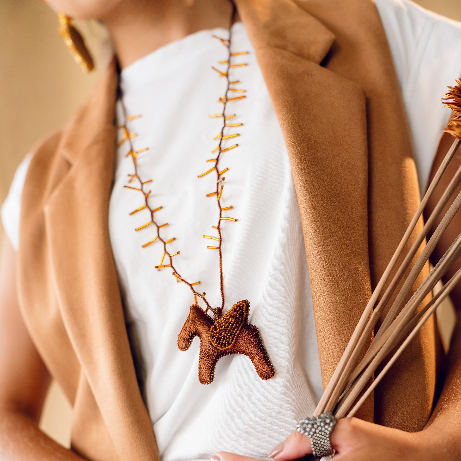 Pegaso Charm Necklace