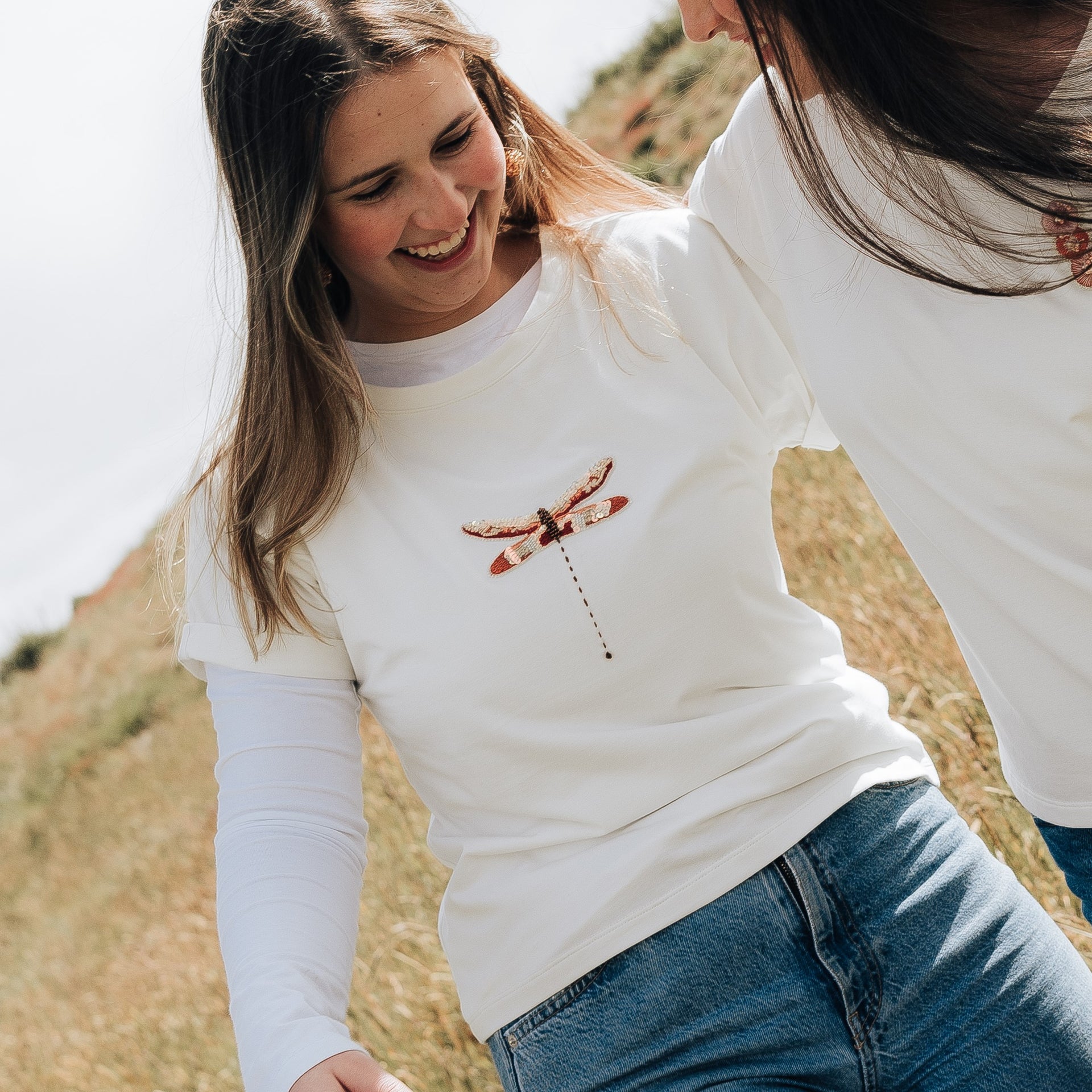 Embroidered T-Shirt Libelula