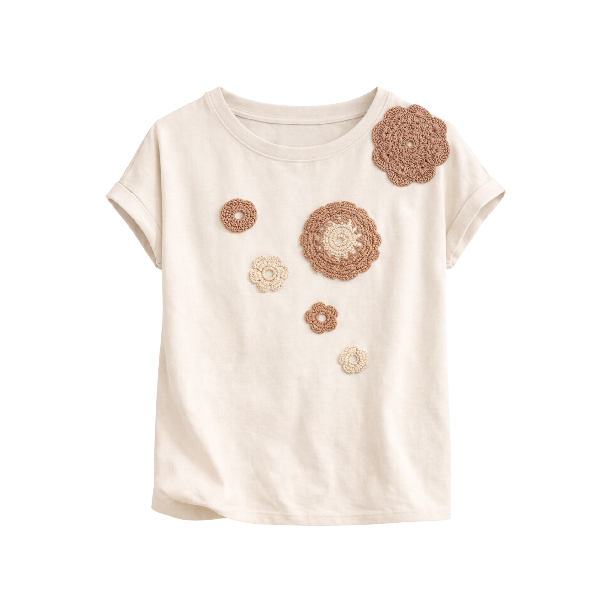 Embroidered T-Shirt Crocheteando