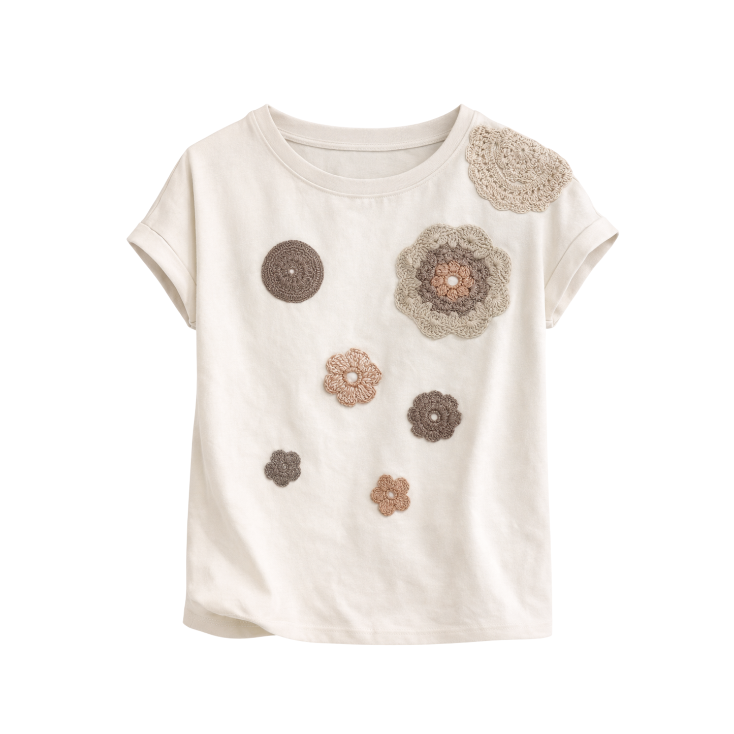 Embroidered T-Shirt Crocheteando