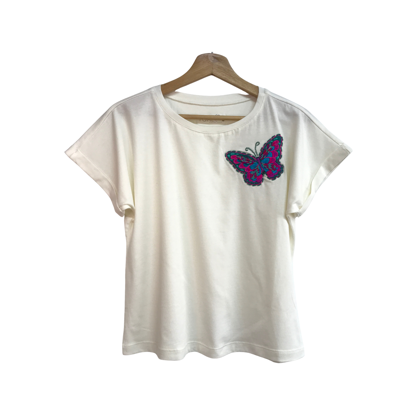 Embroidered T-Shirt Mariposa Reina