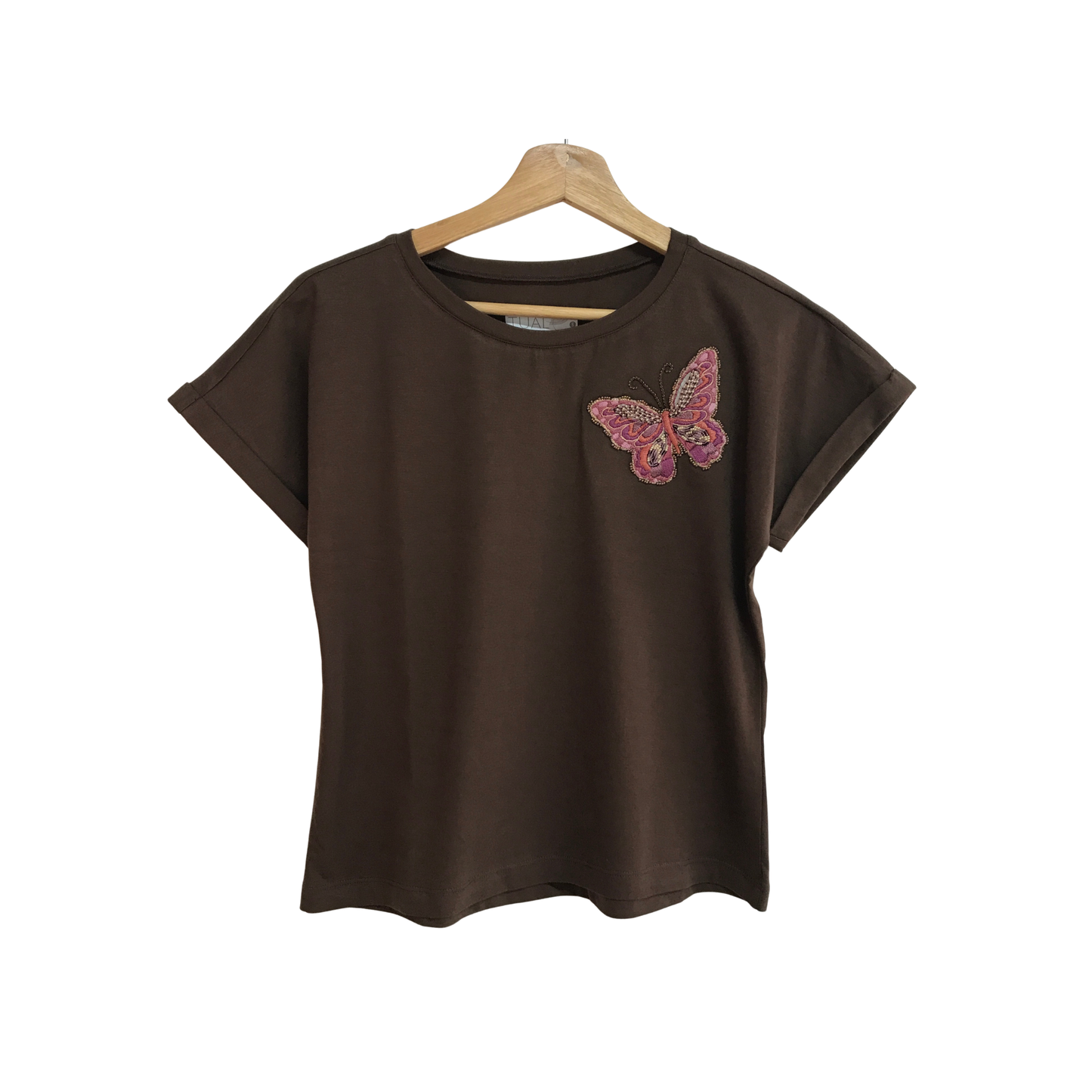 Embroidered T-Shirt Mariposa Reina