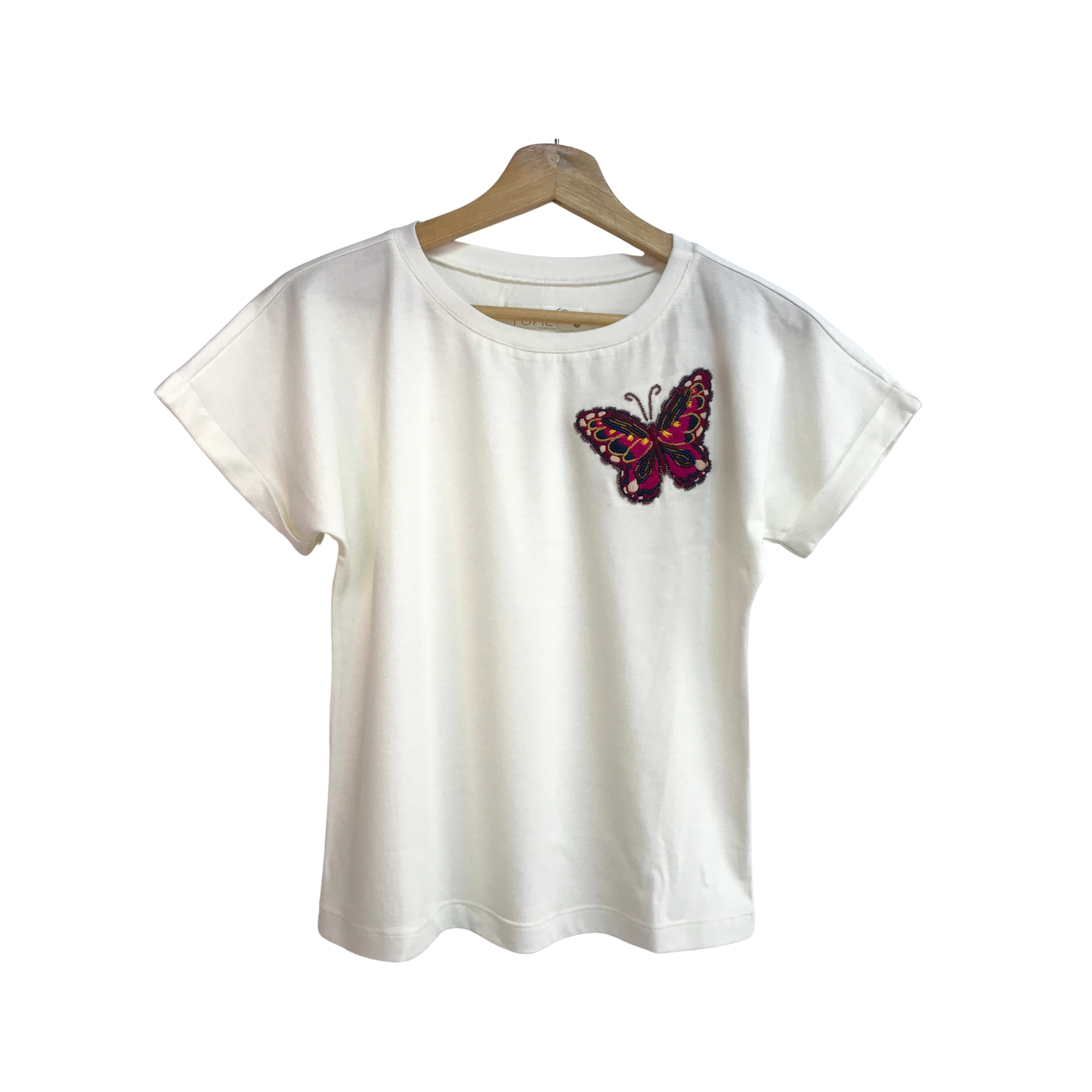 Embroidered T-Shirt Mariposa Reina
