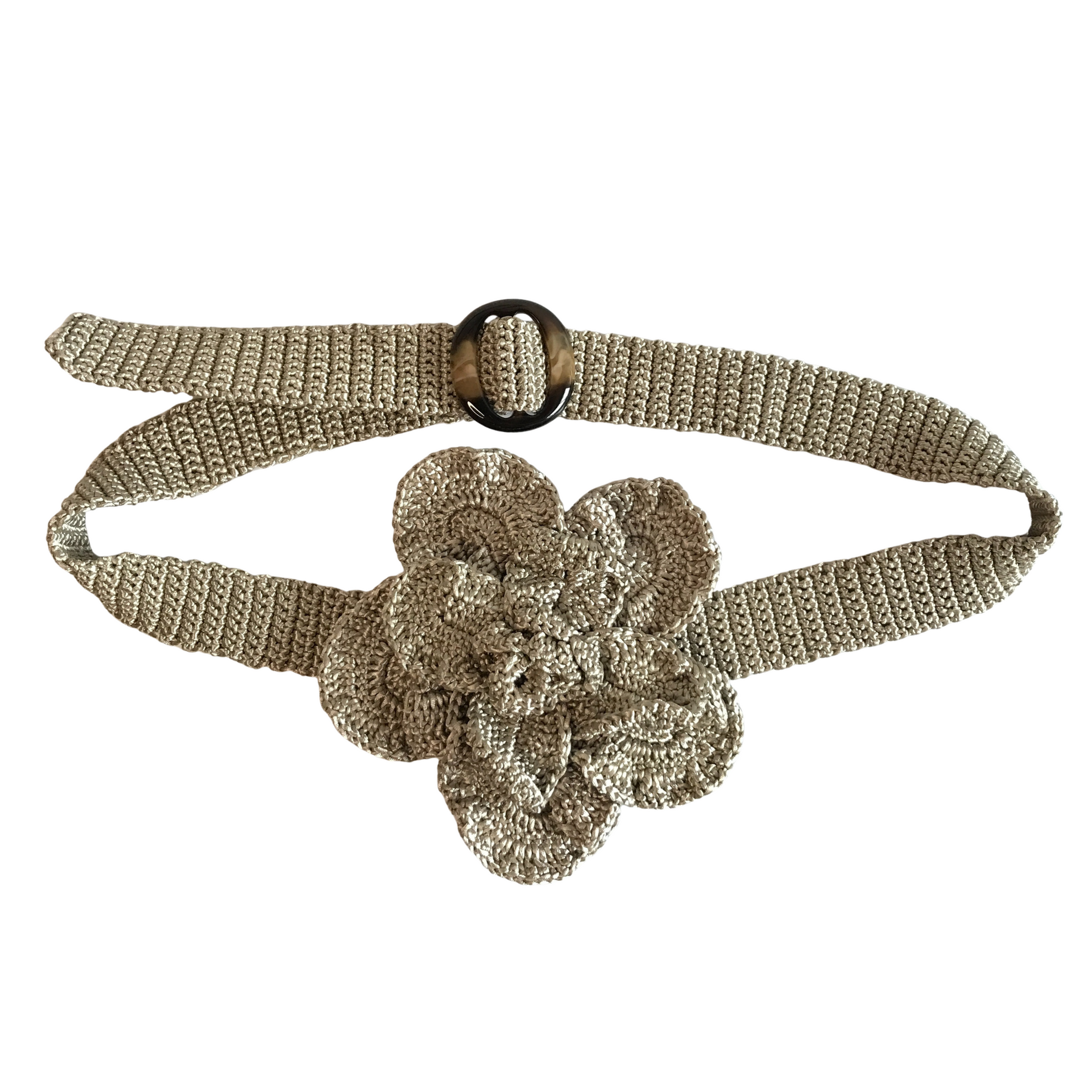 Flower M Crochet Belt