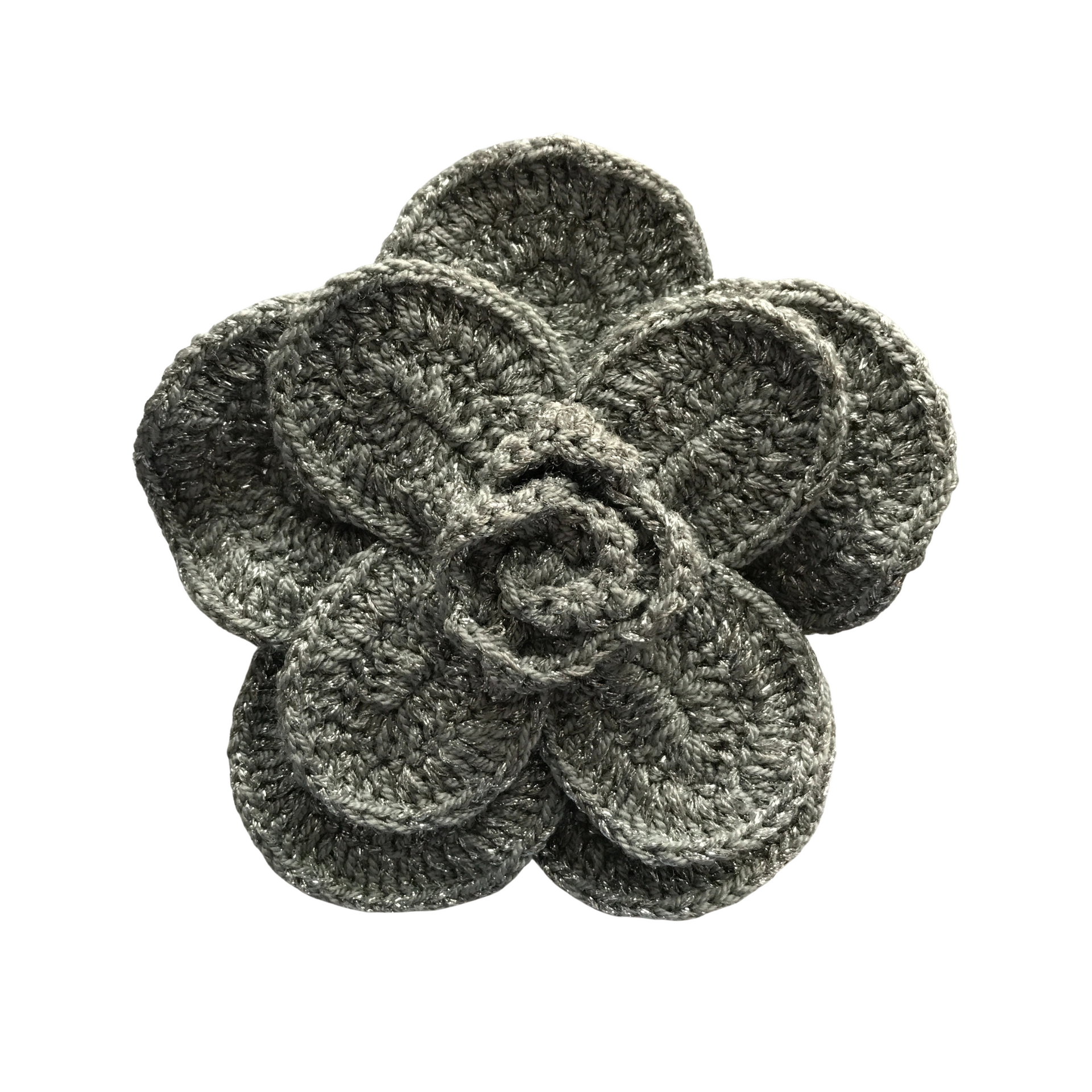 Flower S Crochet Brooch